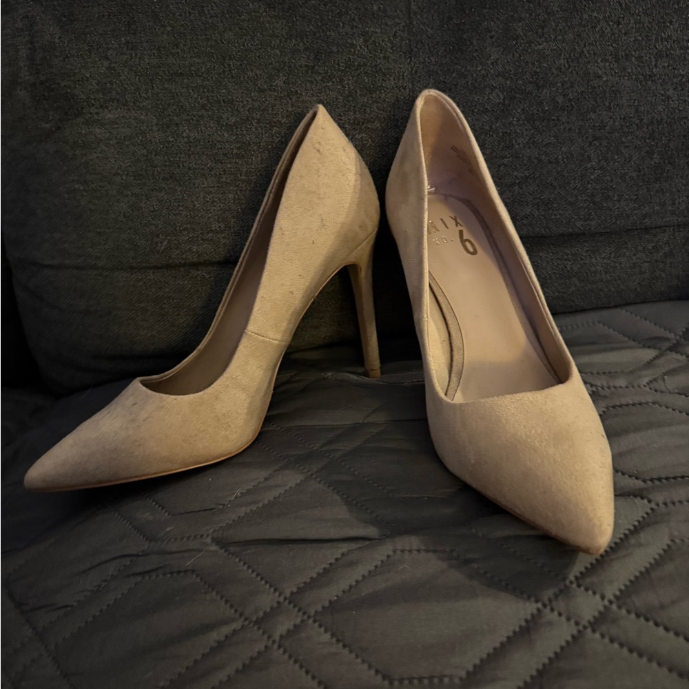 Mix No 6 Brand New Beige Stiletto Heels - Size 6